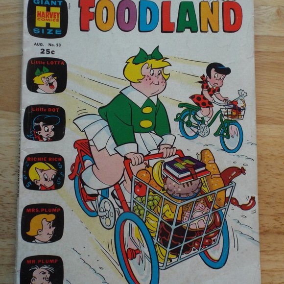 Vintage 1970 Little Lotta Foodland #23 Harvey Comic Book Bronze Age - Picture 1 of 2